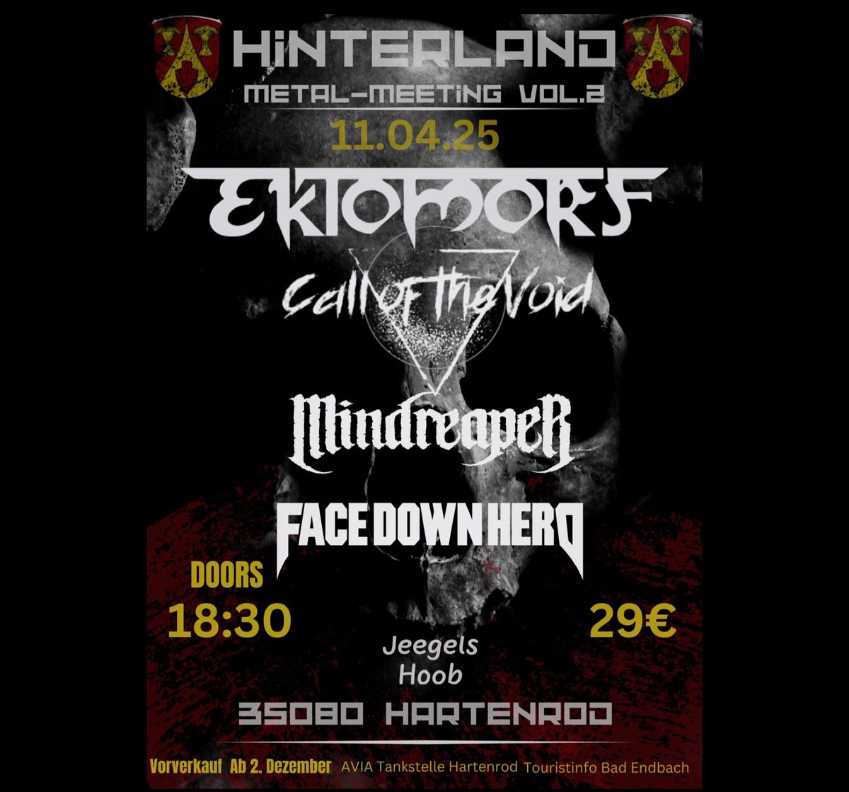 Hinterland Metal Meeting vol.2 VORVERKAUF GESTARTET 