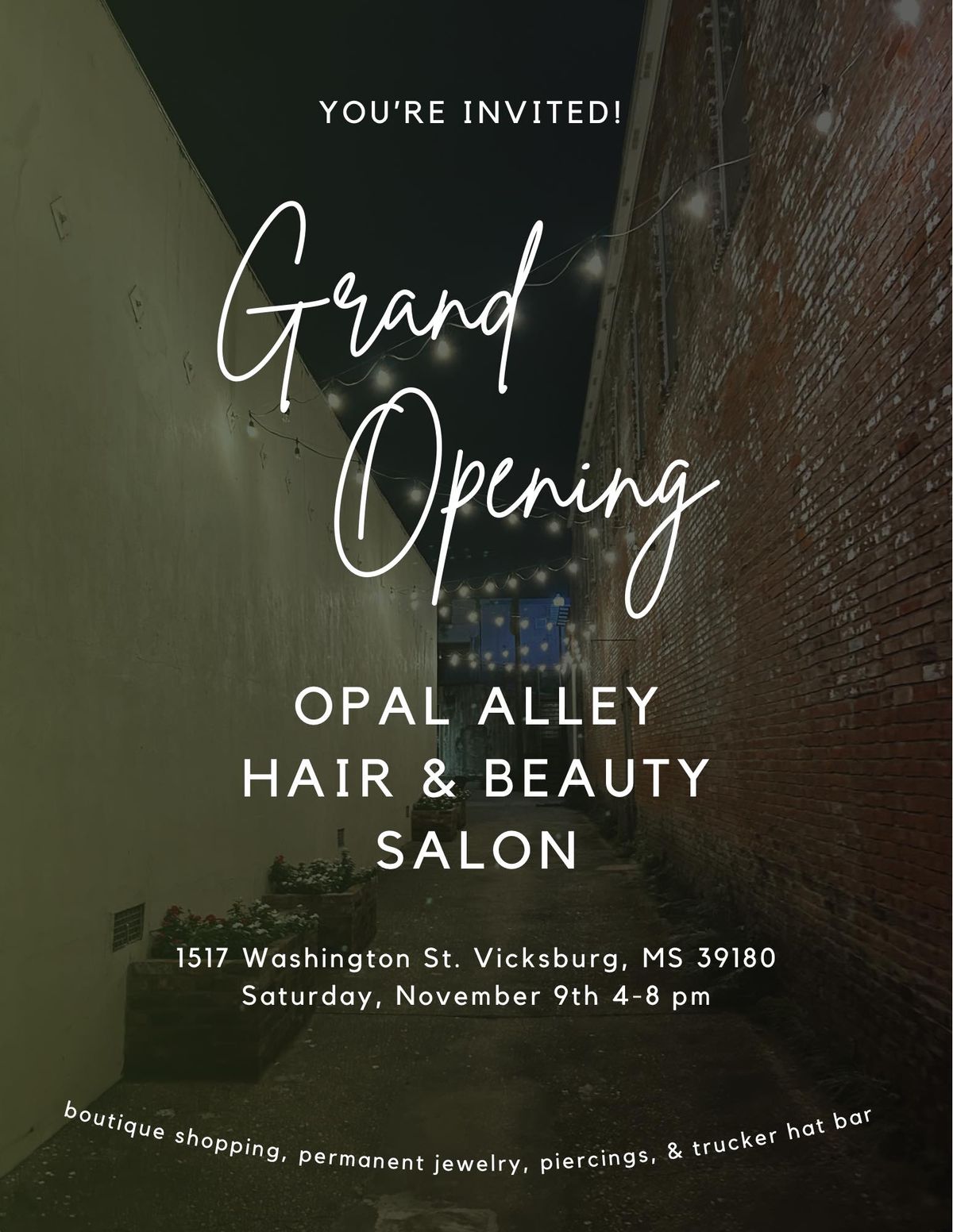 Grand Opening of Opal Alley