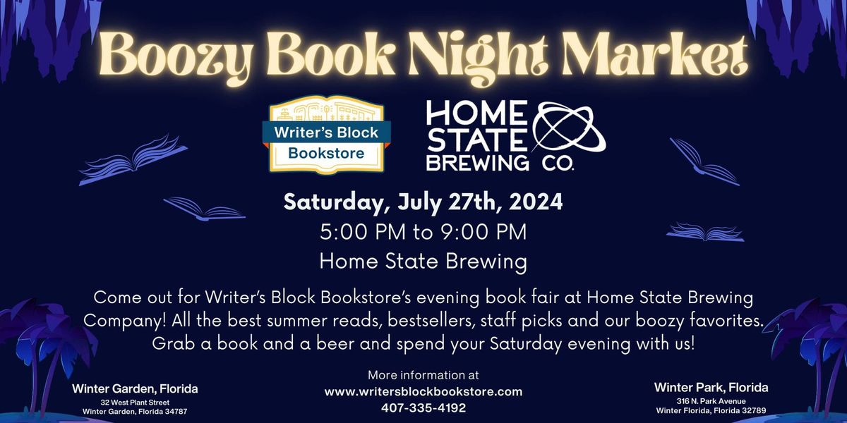 Boozy Book Night Market