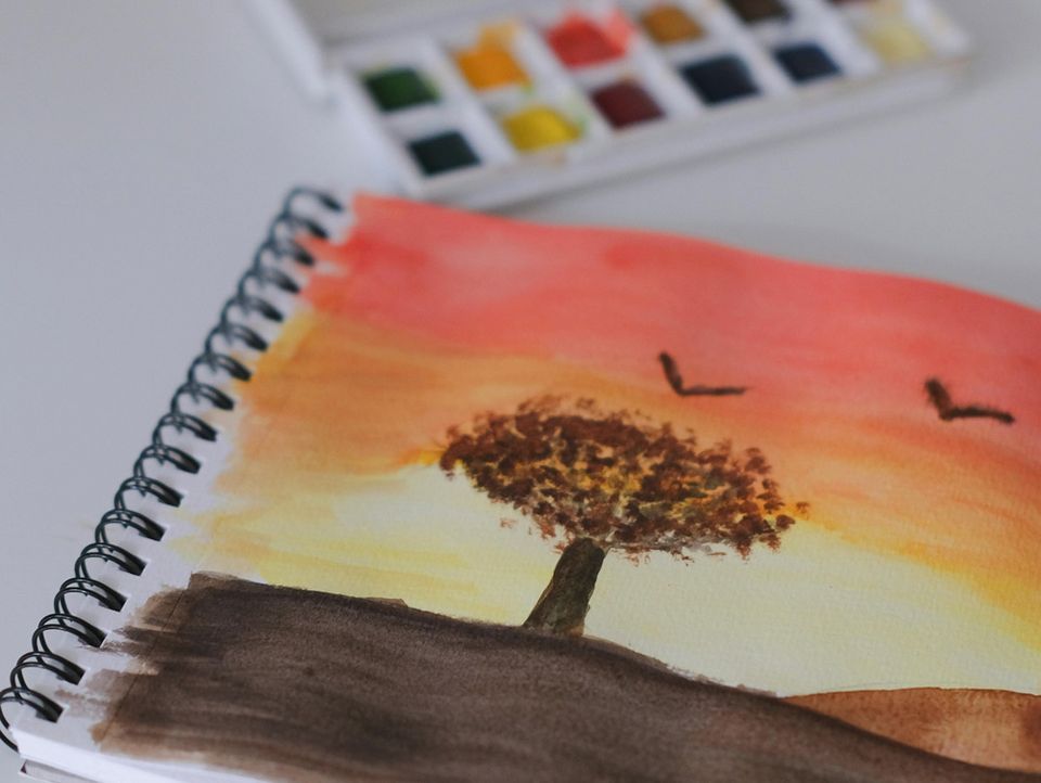 Watercolour Landscapes with Elaine Murray, ages 9-14