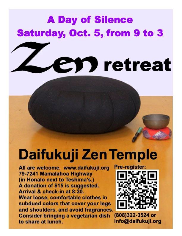 Zen Retreat: A Day of Silence