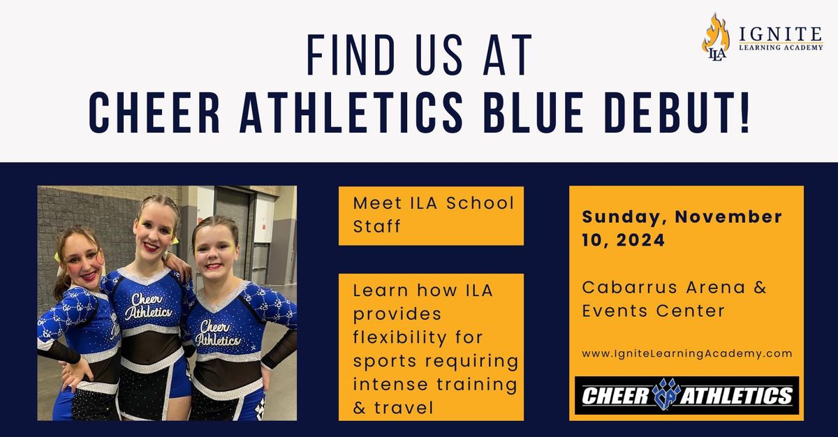 Find us at Cheer Athletics Charlotte - Blue Debut