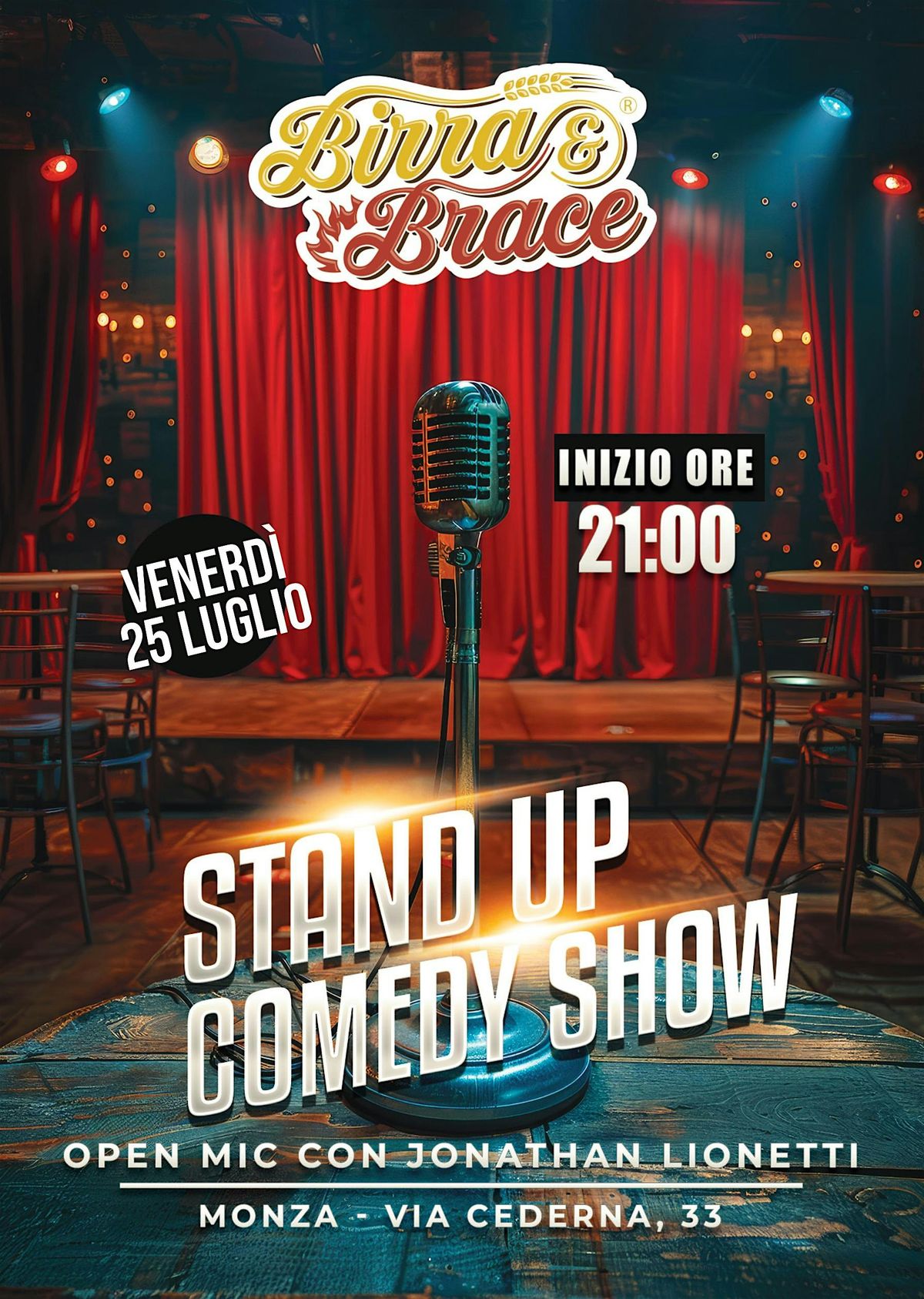 Stand-up Comedy (Open MIC) al Birra&Brace Monza