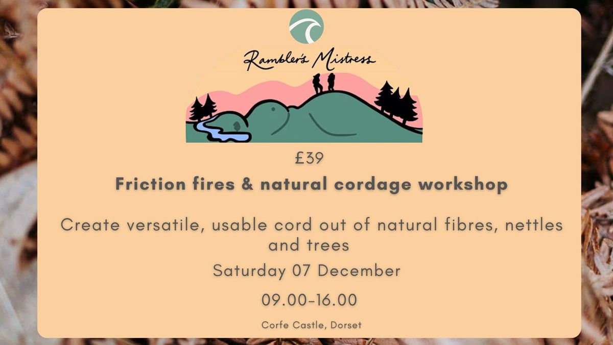 Friction Fires and Natural Cordage