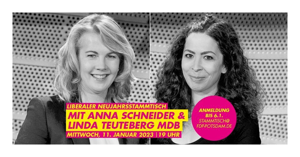 Liberaler Neujahrsstammtisch mit Anna Schneider und Linda Teuteberg MdB