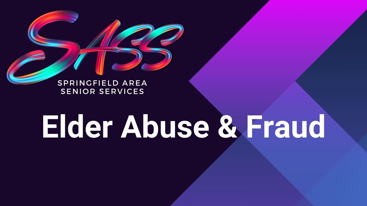 Springfield Area Senior Services (SASS) Monthly Meeting: October Meeting