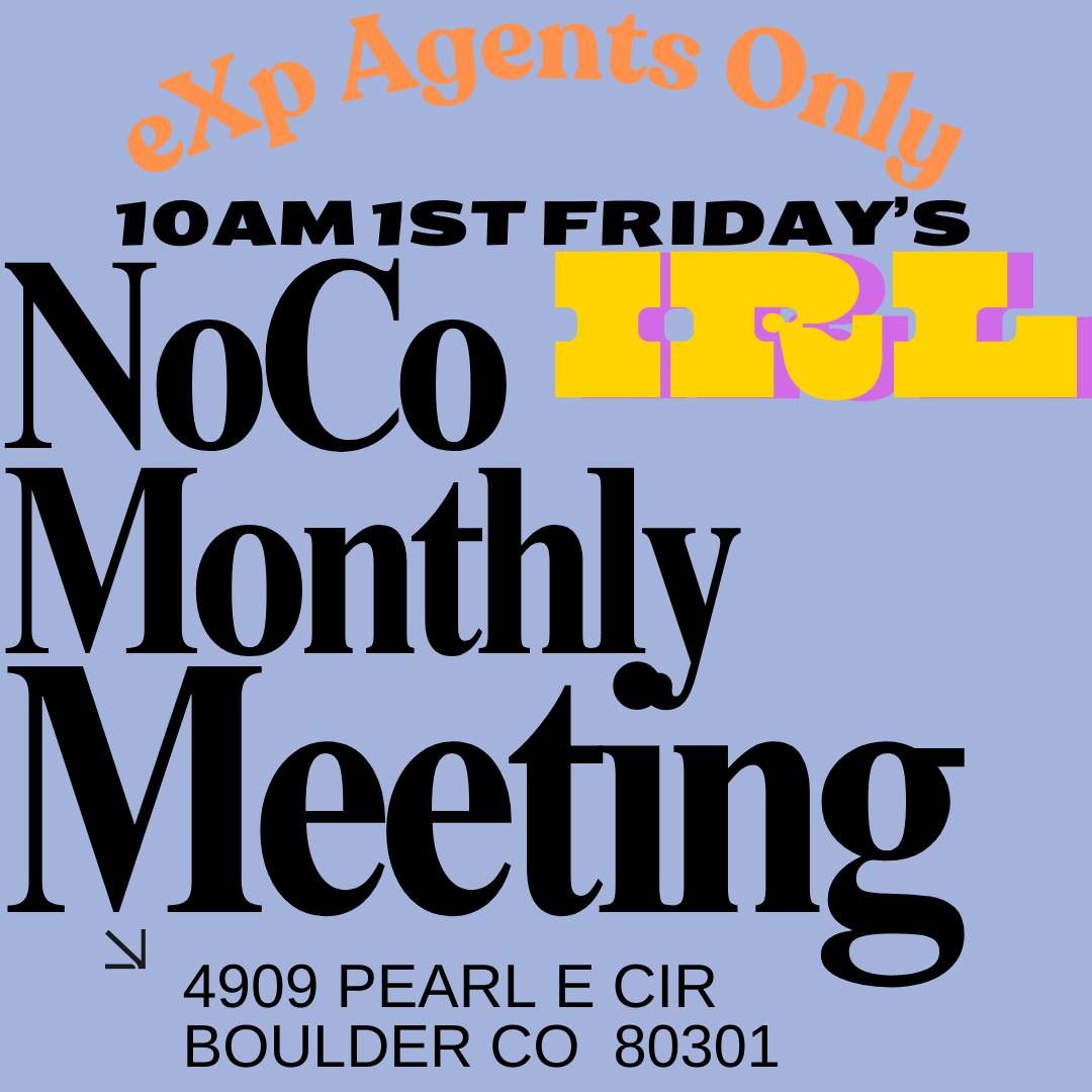 First Friday eXp Agent Monthly Meeting