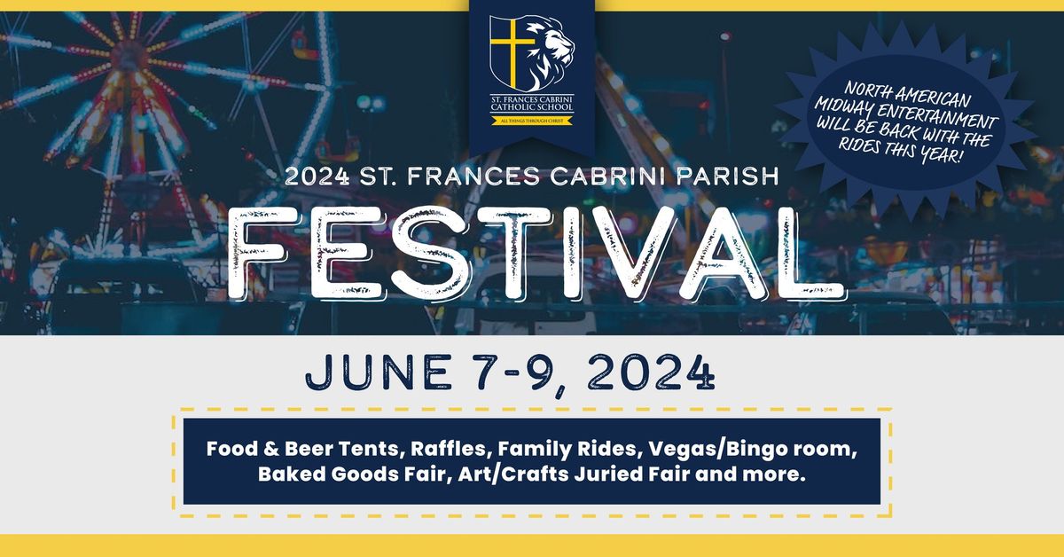 2024 St. Frances Cabrini Parish Festival, 9000 Laurence Ave, Allen Park