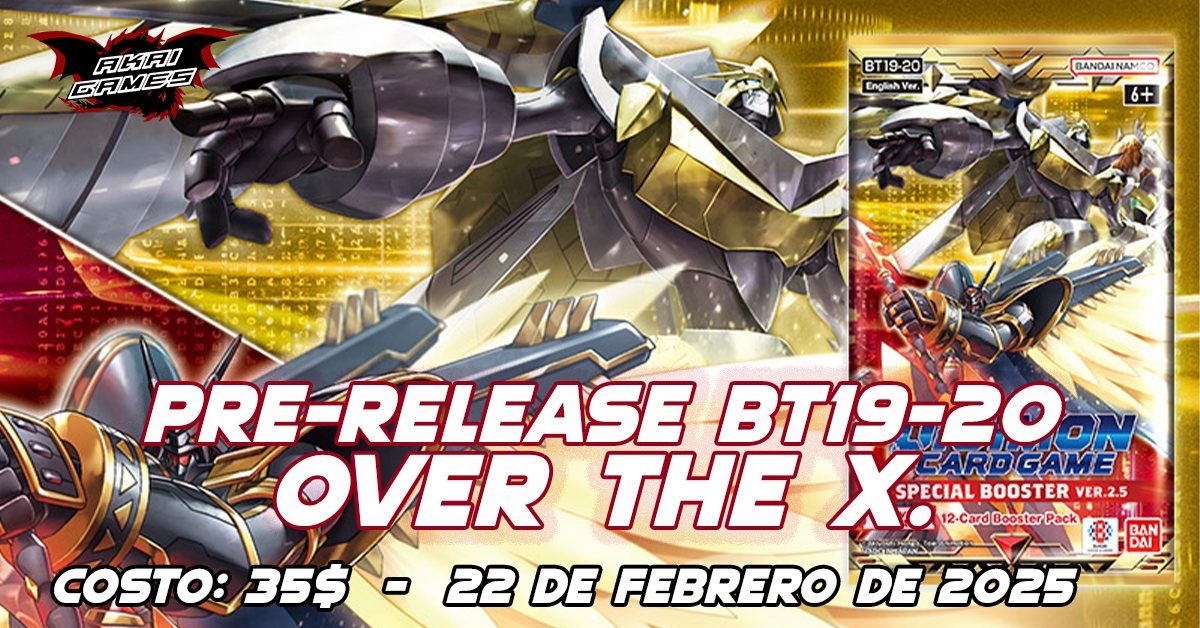 PRE-RELEASE BT19-20 OVER THE \u00a8X\u00a8 By Akai Games