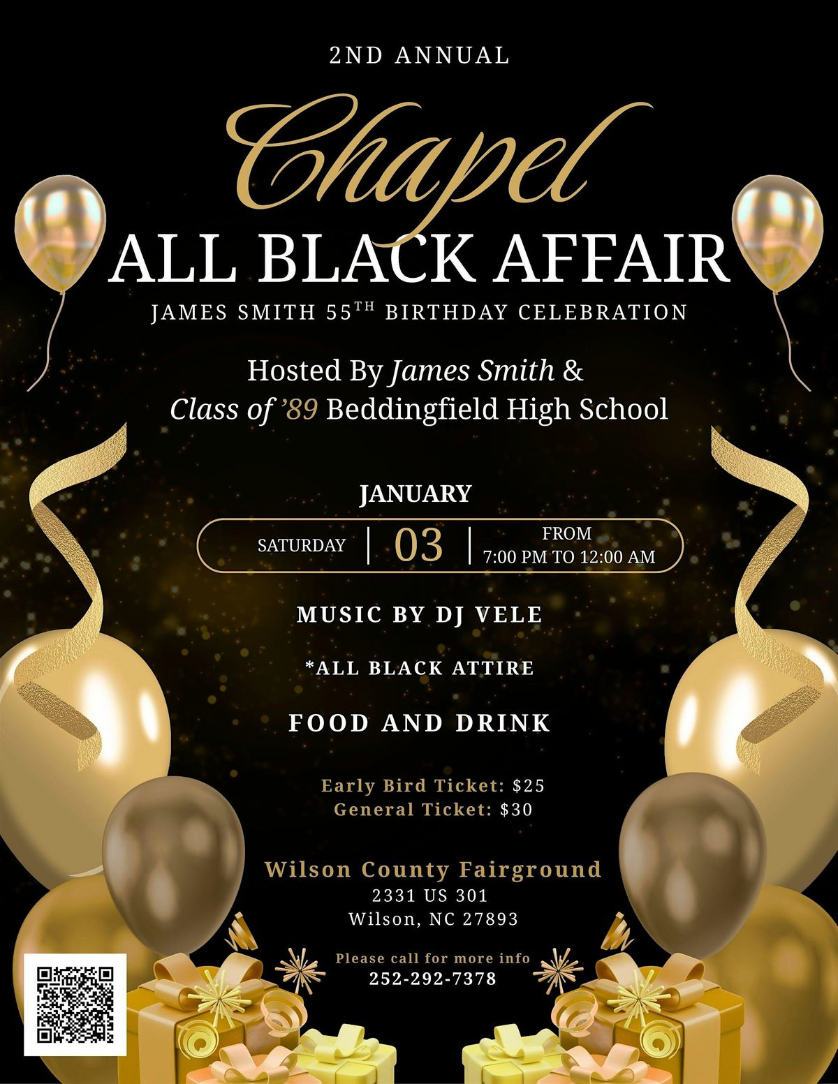 2nd Annual Chapel All Black Affair