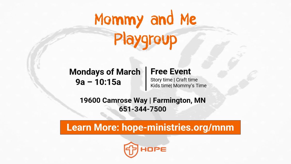 Mommy and Me Playgroup: Open to ALL Caregivers