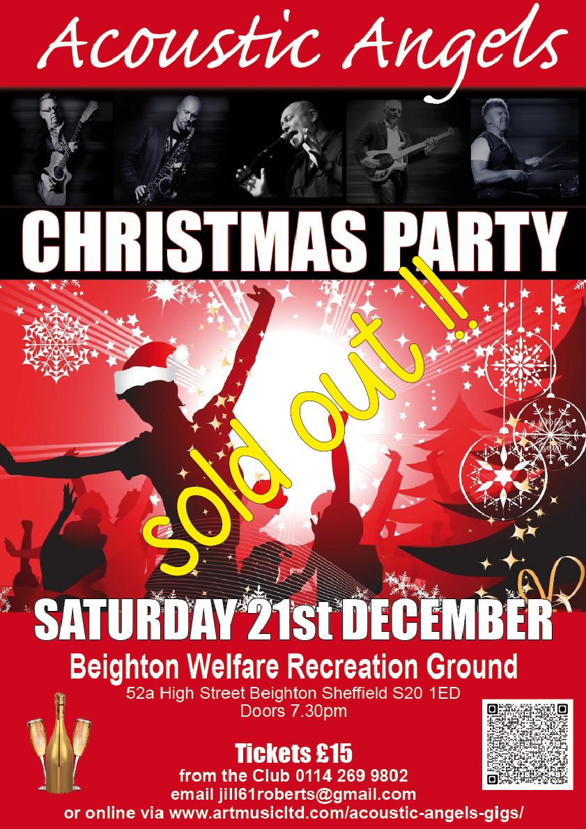 SOLD OUT !!  Acoustic Angels Christmas Party - Motown Soul & Classic Tunes