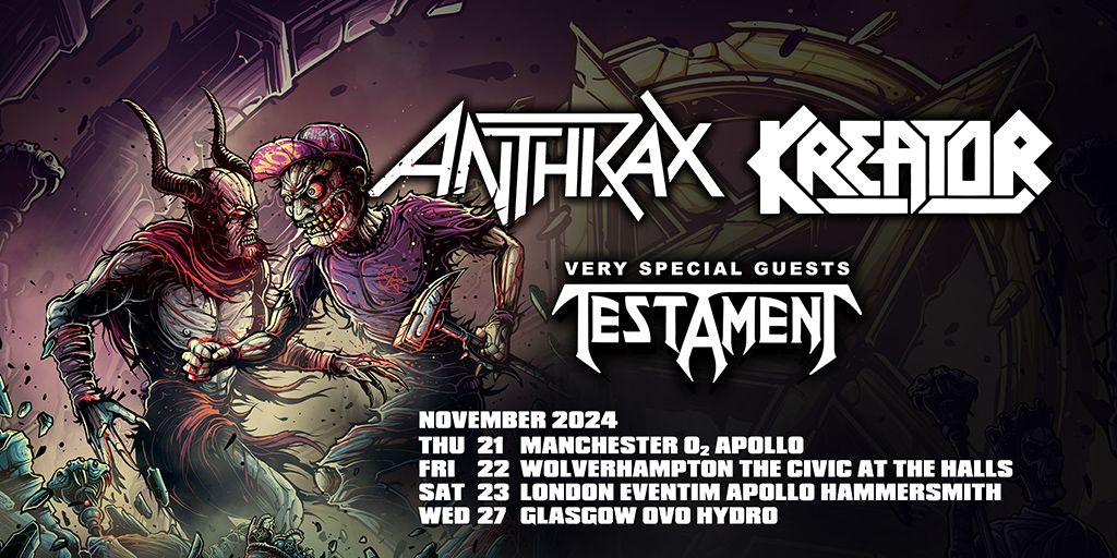 ANTHRAX & KREATOR - CO-HEADLINE