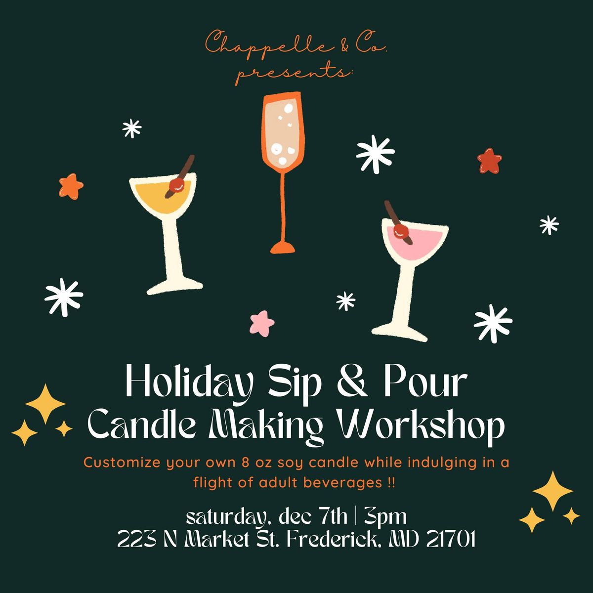 Sip & Pour Candle Making Experience 