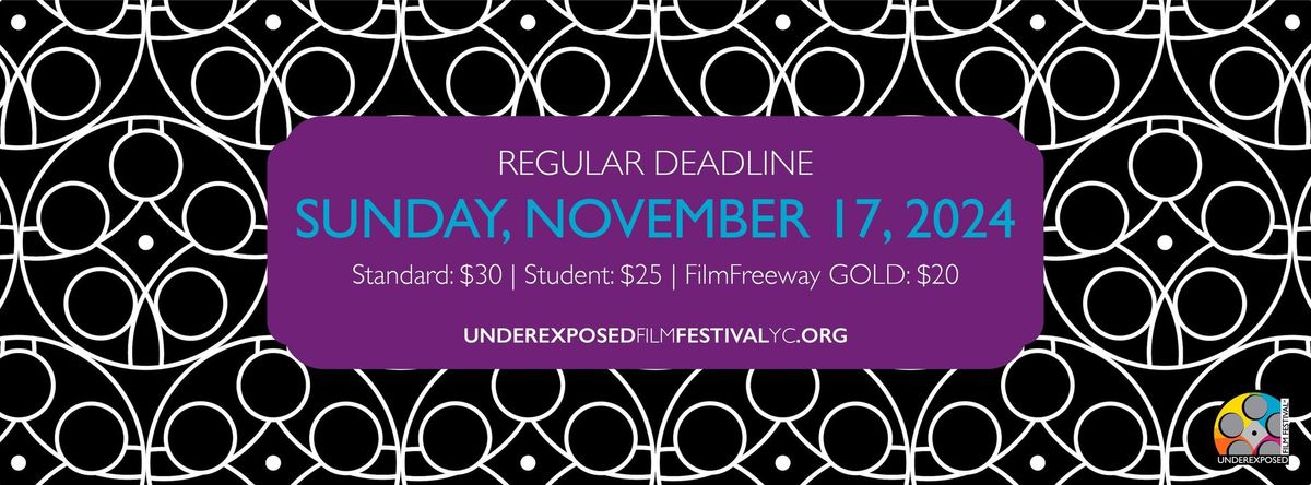 [Regular Deadline] Call for Filmmakers - Underexposed Film Festival yc