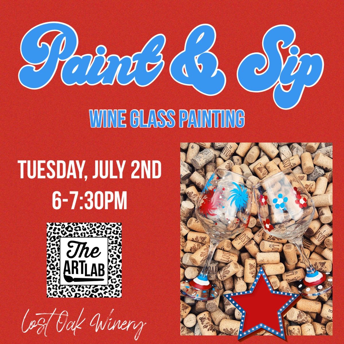 Paint & Sip: Cheers to the Red, White and Blue