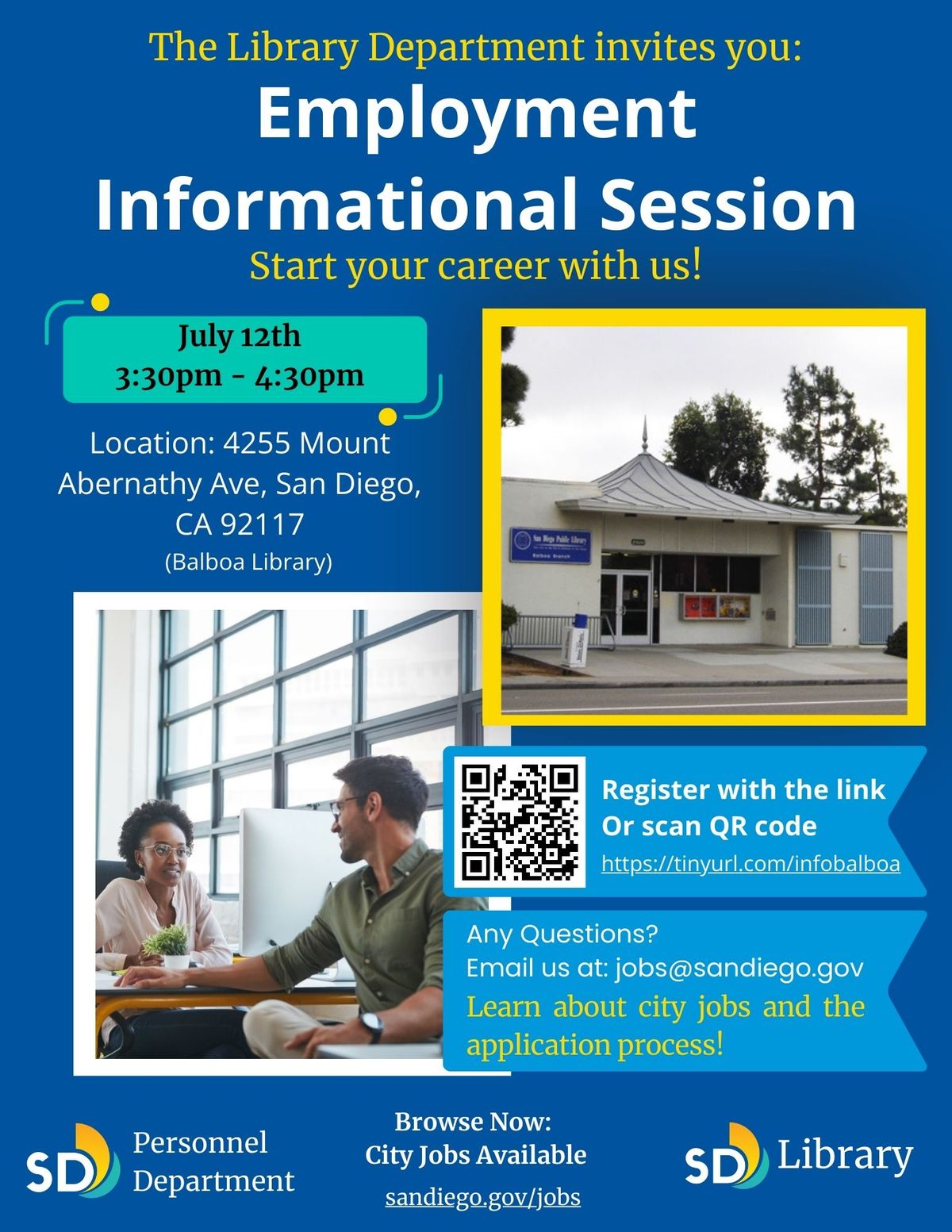 City of San Diego Employment Informational Session 