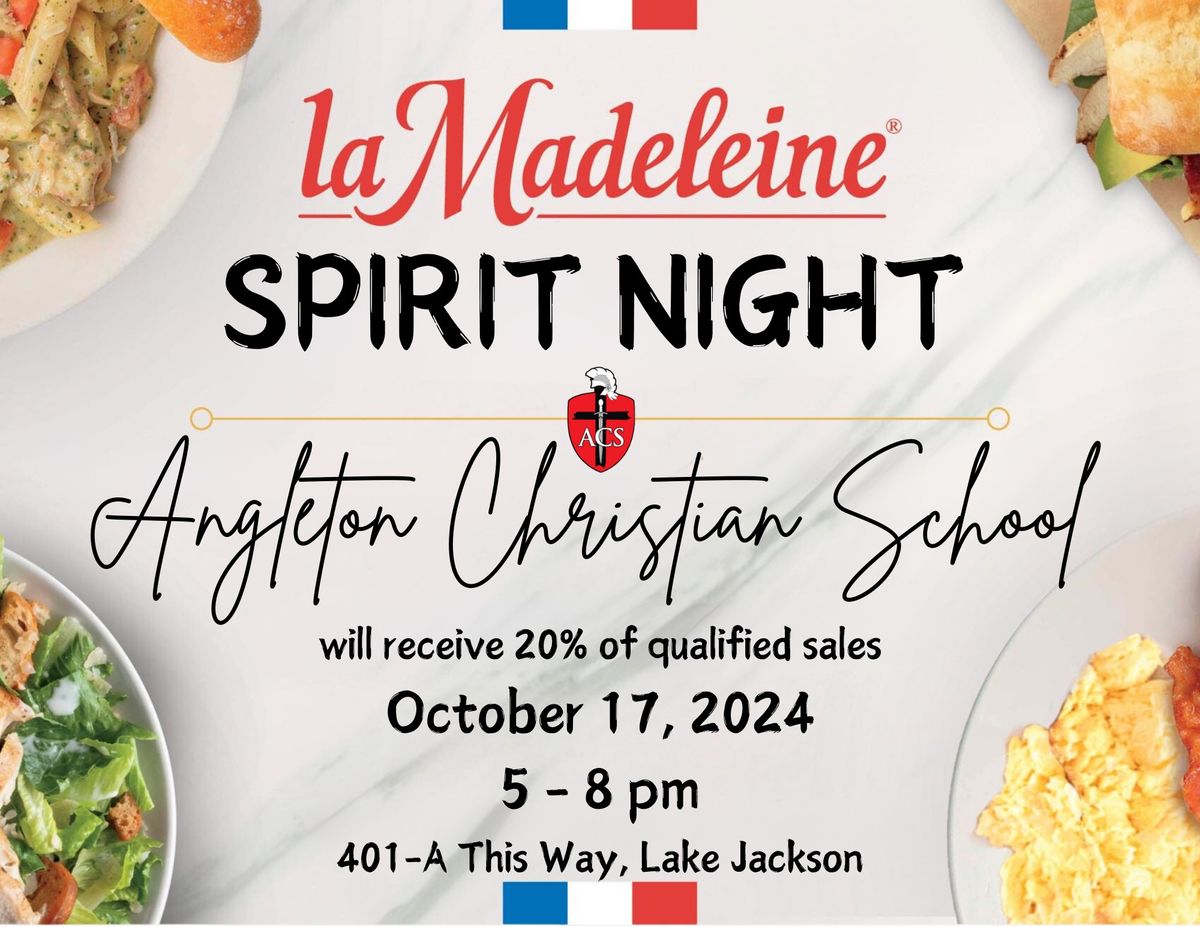 Spirit Night - La Madeleine