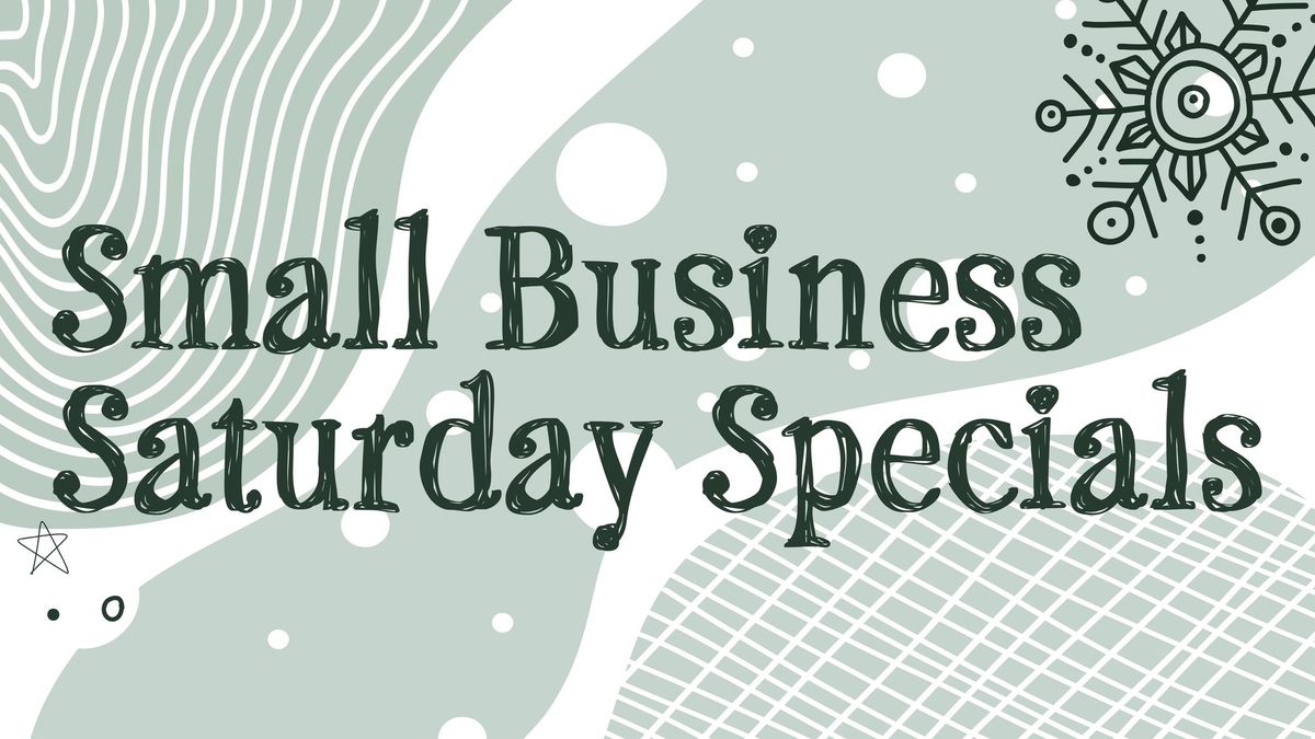 Small Business Saturday Specials at Alcove