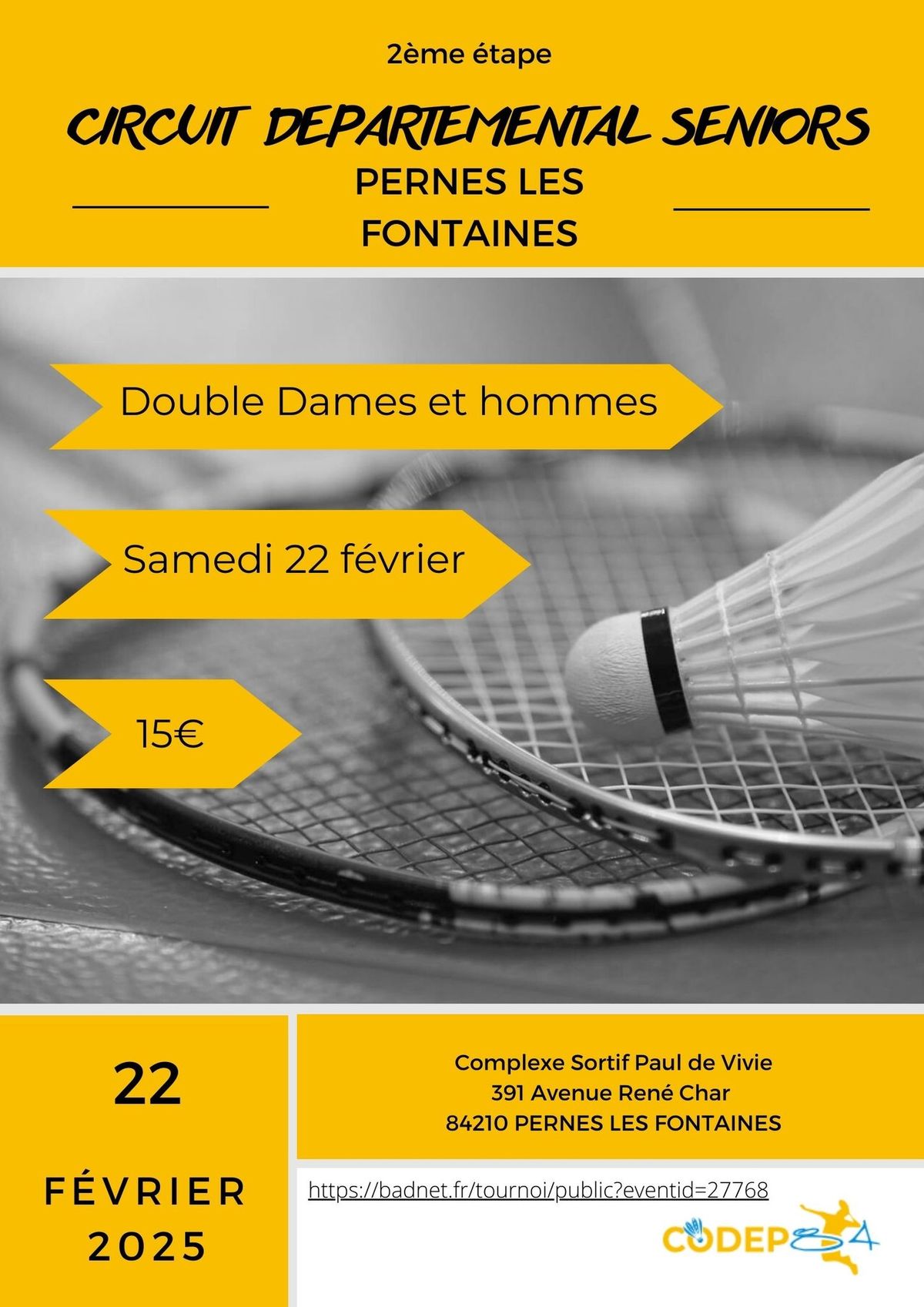 CIRCUIT DEPARTEMENTAL SENIORS - PERNES LES FONTAINES