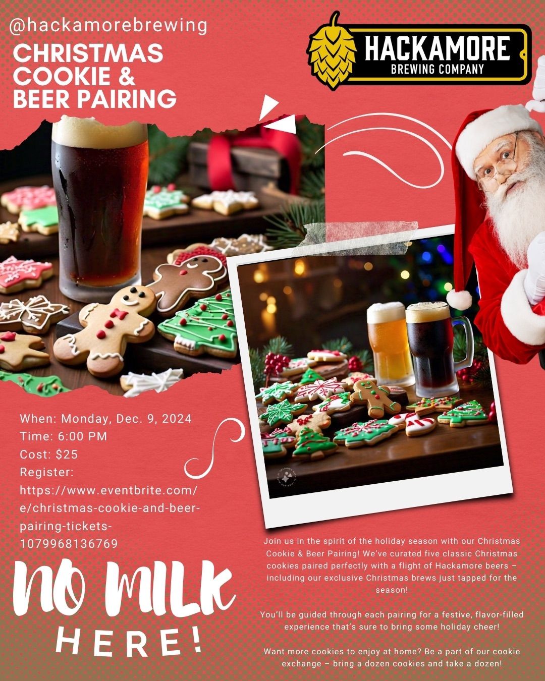 No Milk Here! - Christmas Cookie & Beer Pairing