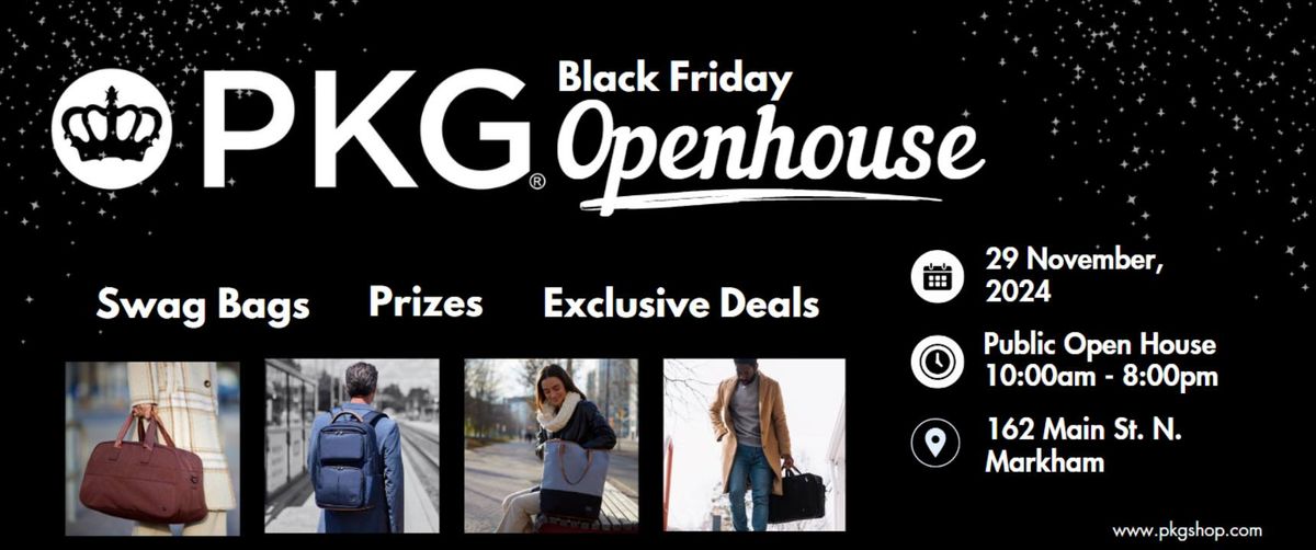 PKG Black Friday Open House