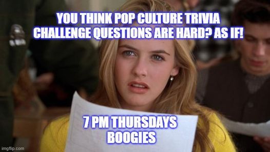 Ms Gulf Coast Pop Culture Trivia Challenge Night Boogies Karte Anzeigen 28 May 2021