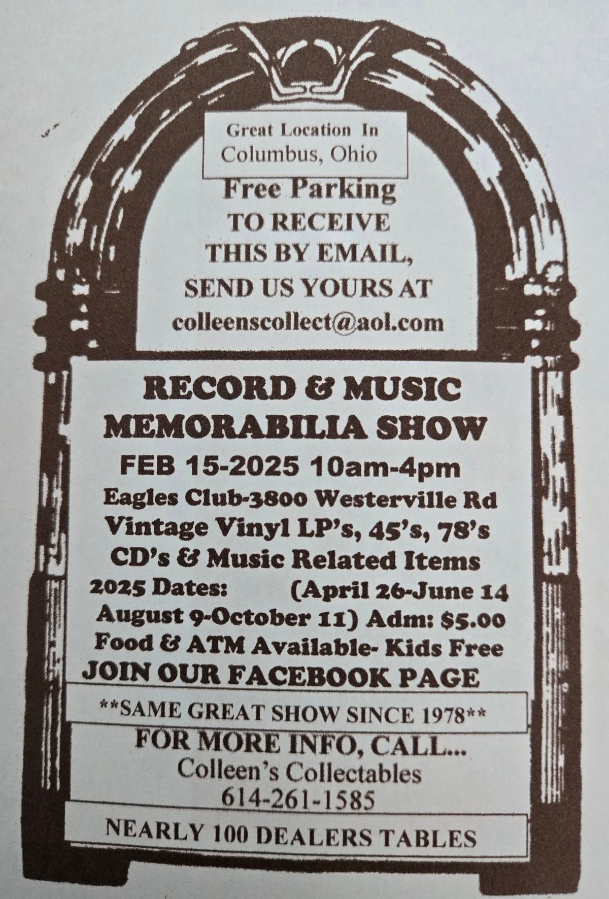 Columbus Ohio Record & Music Memorabilia Show