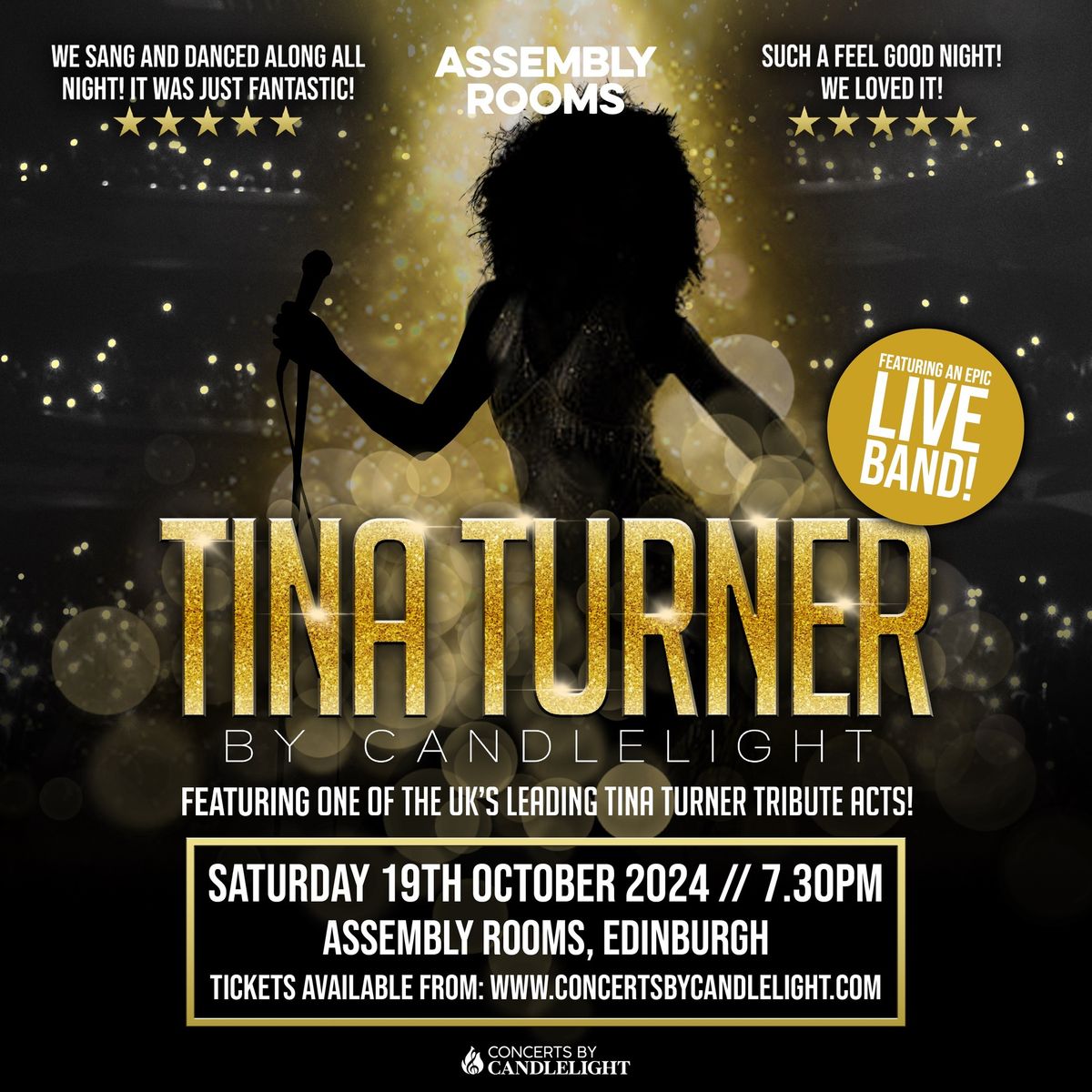 Tina Turner By Candlelight At Assembly Rooms, Edinburgh  