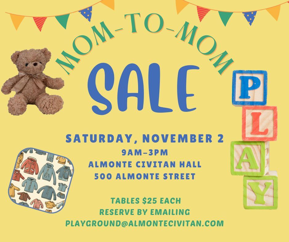 Almonte Mom to Mom Sale.