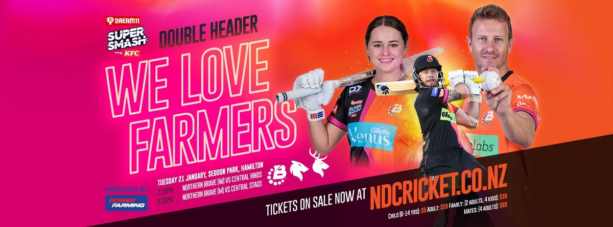 Dream11 Super Smash double-header | Northern Brave v Central Hinds & Stags