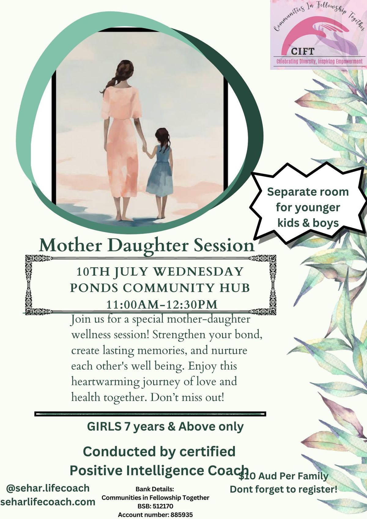 Mother Daughter Wellness Session