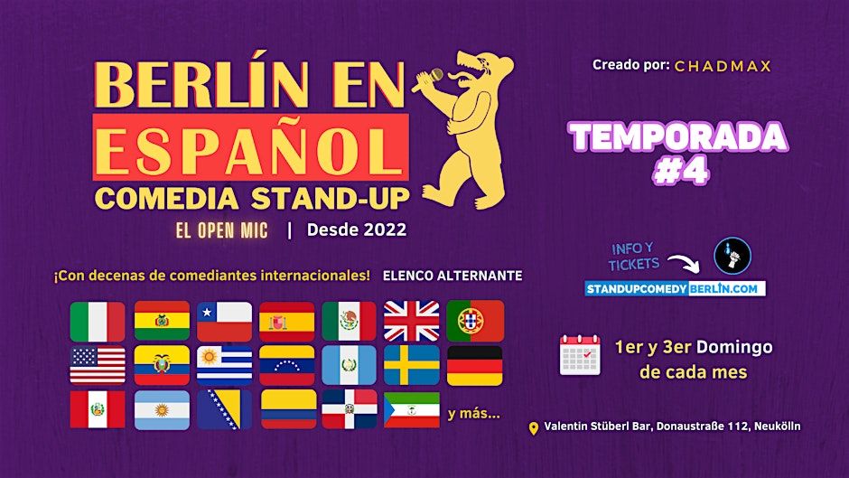 Berl\u00edn en Espa\u00f1ol Comedia Stand-up OPEN MIC #62 - Temporada 4