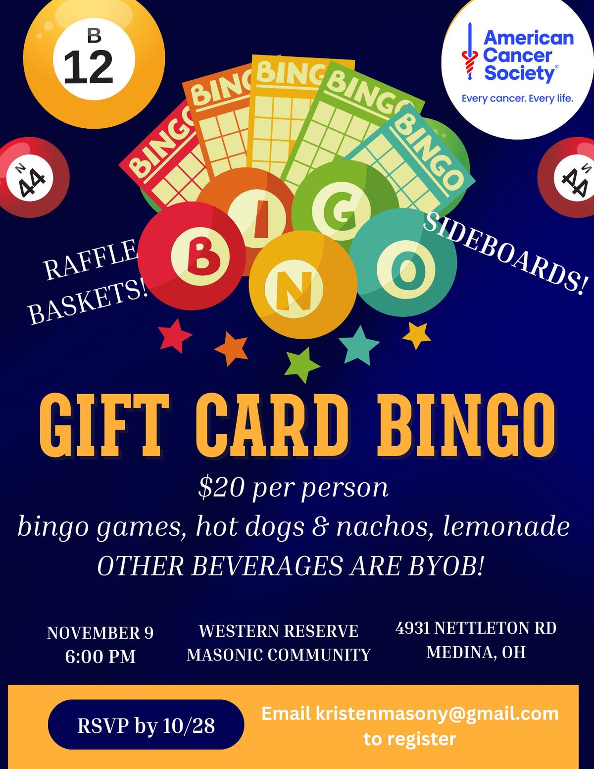 Gift Card Bingo!