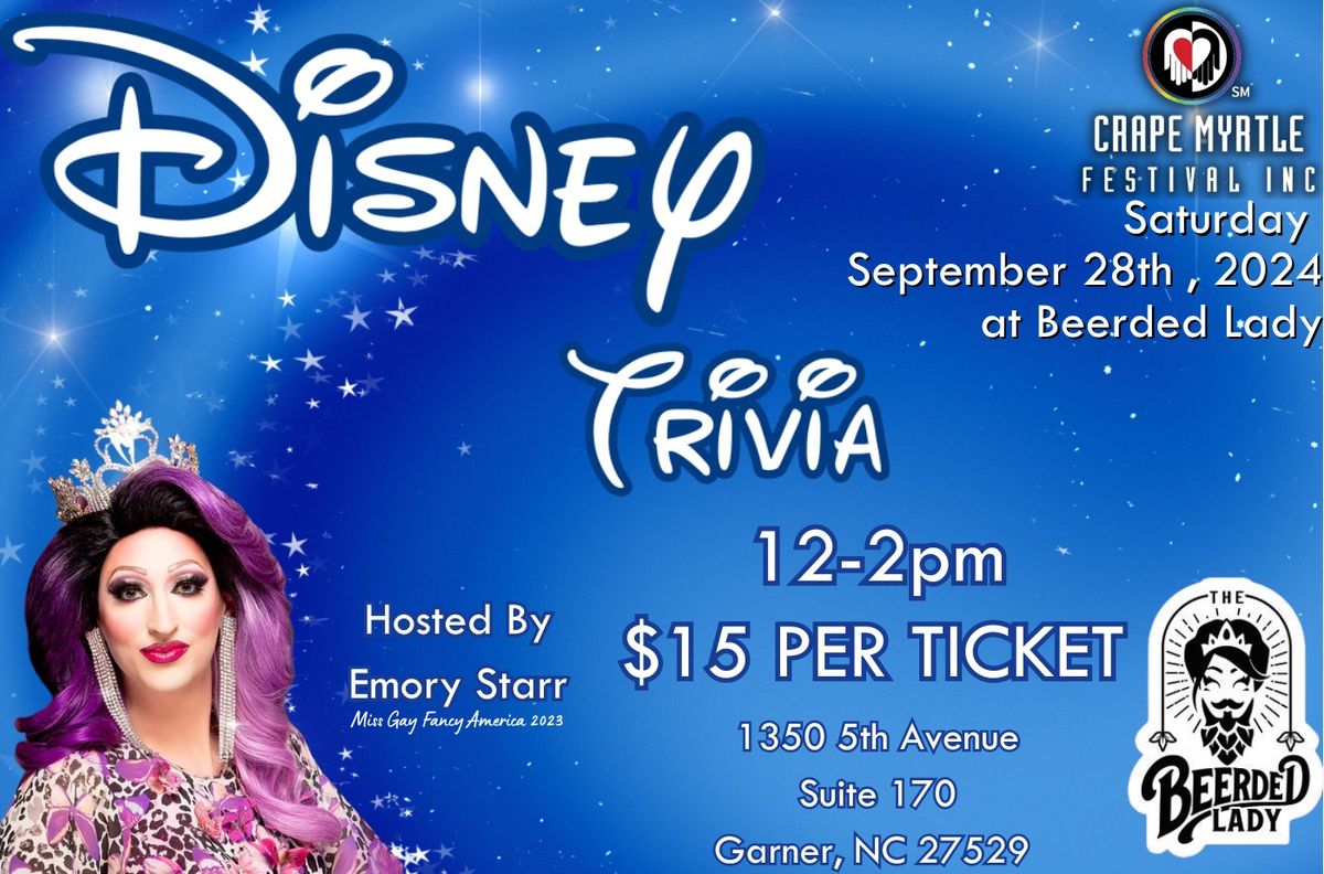 Disney Trivia September 2024- Garner