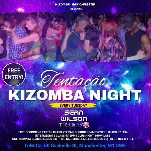 Free Entry Kizomba Night | Free Beginners Kizomba Class | Tenta\u00e7\u00e3o Kizomba Night