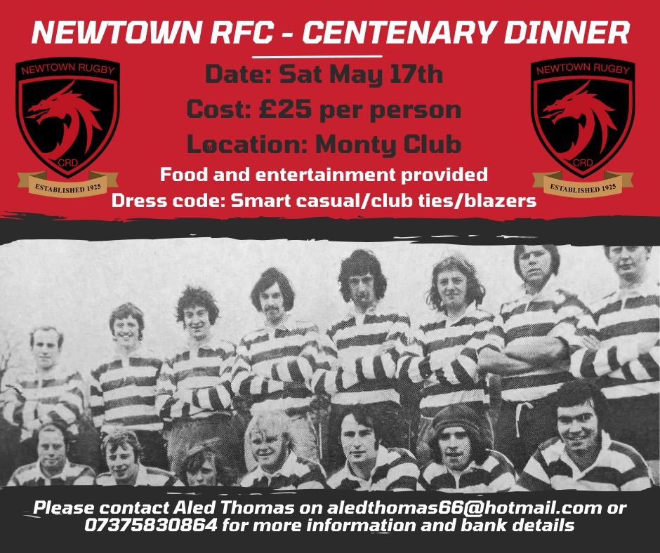 Newtown RFC Centenary dinner