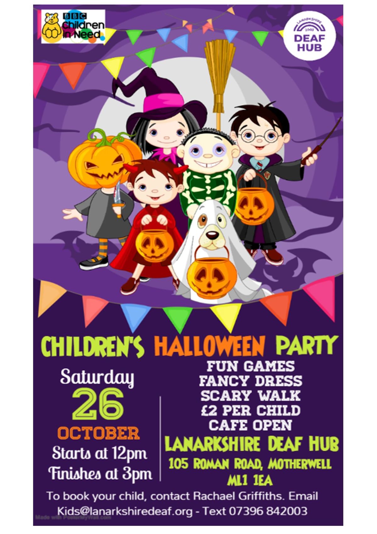 CHILDRENS (MEMBERS) EVENT - Hallowe'en Party