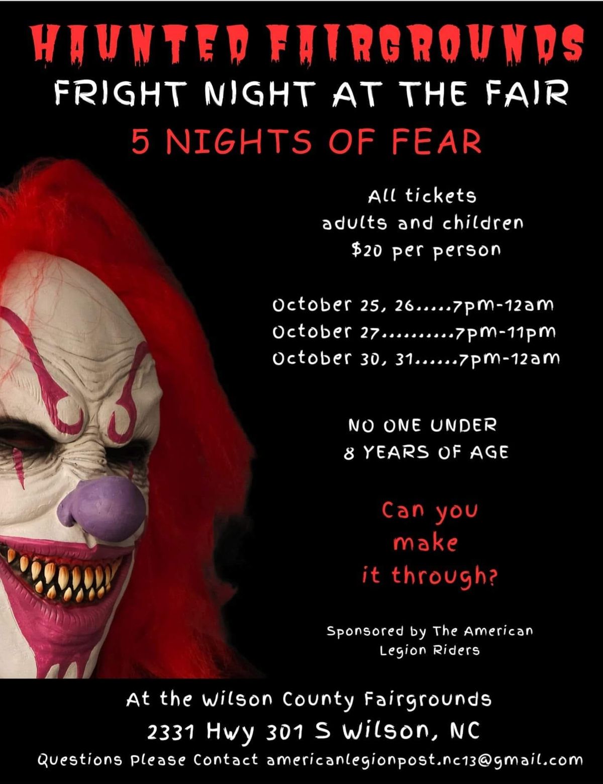 Haunted Fairgrounds Fright Night