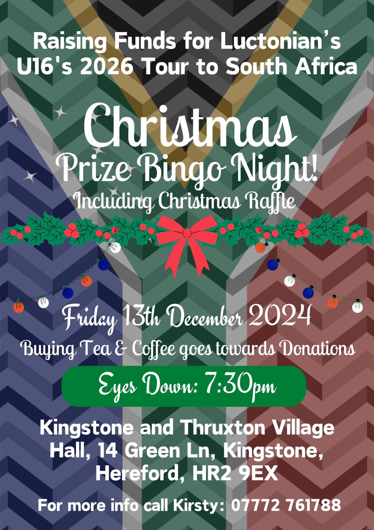 Christmas Prize Bingo Night