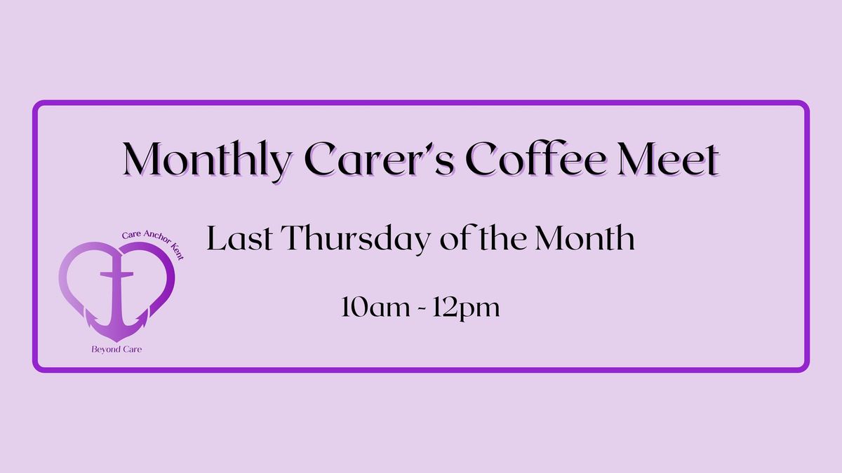 Monthly Carer's Coffee Meet