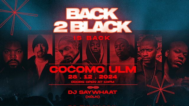 Hello Booking presents: Back 2 Black  is back @Cocomo