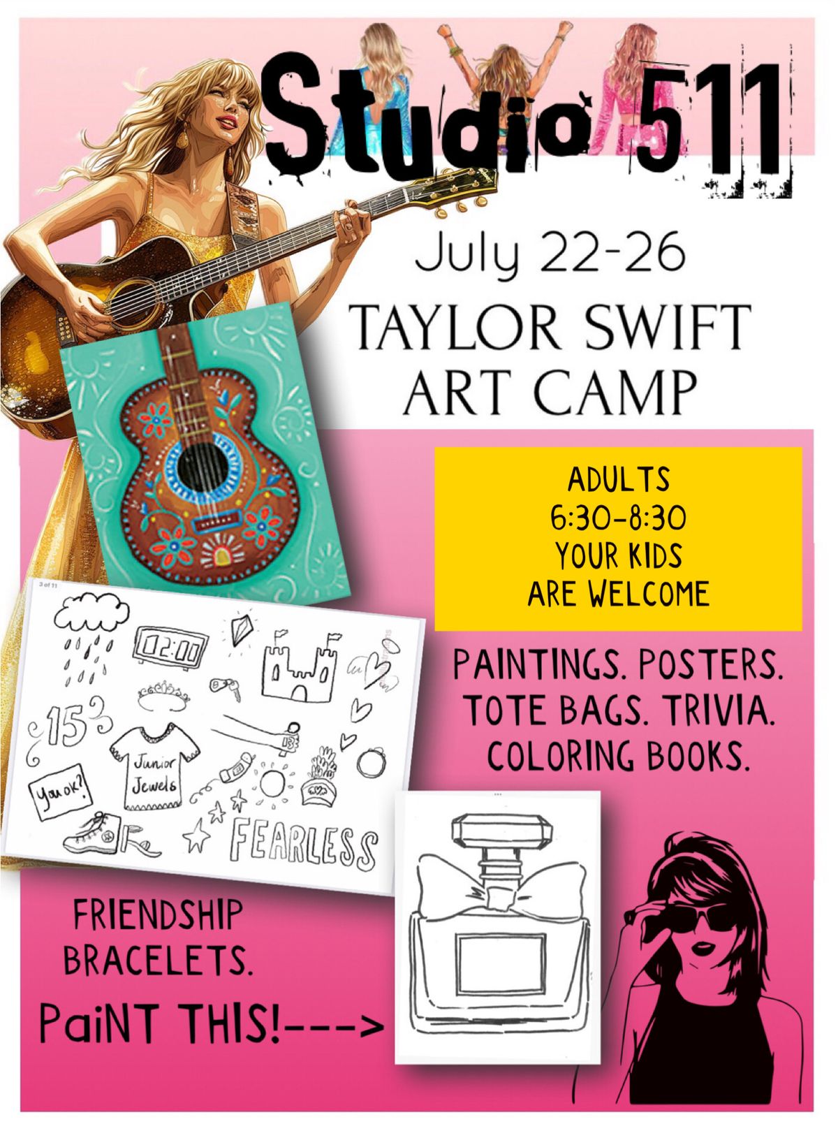 Evening Taylor Swift Art Camp