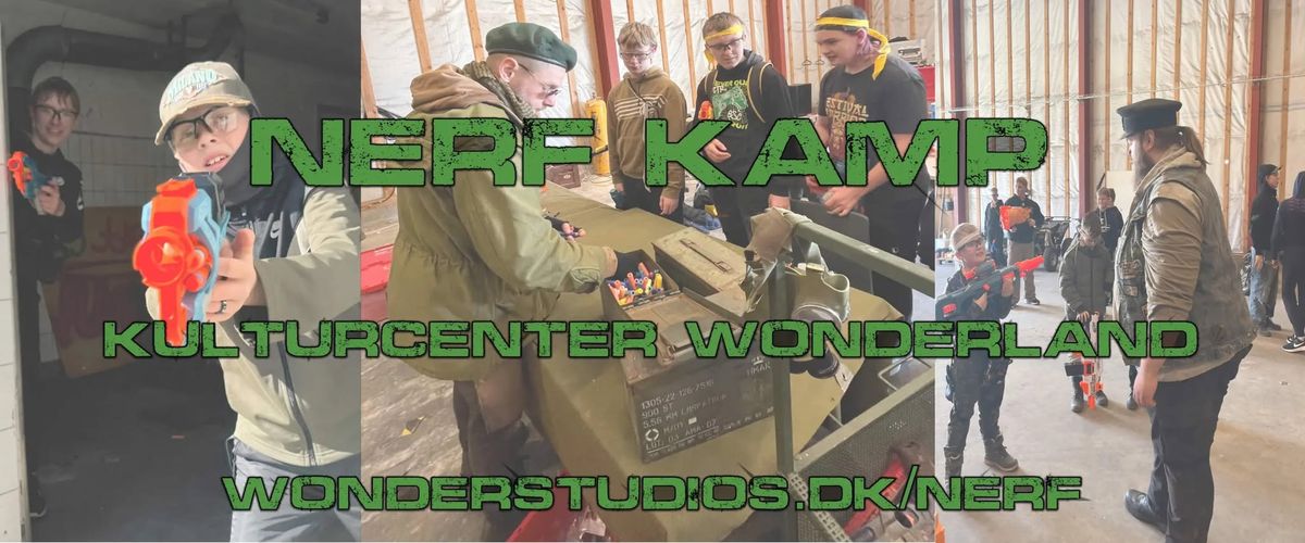 NERF kamp for b\u00f8rn og unge - Marts 2025