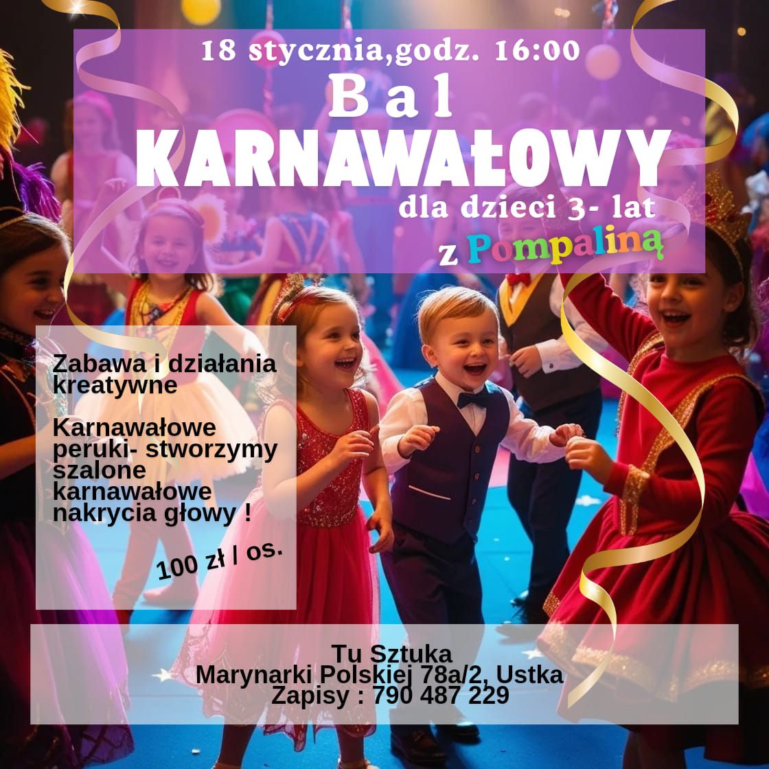 Bal karnawa\u0142owy dla dzieci 3-7 lat