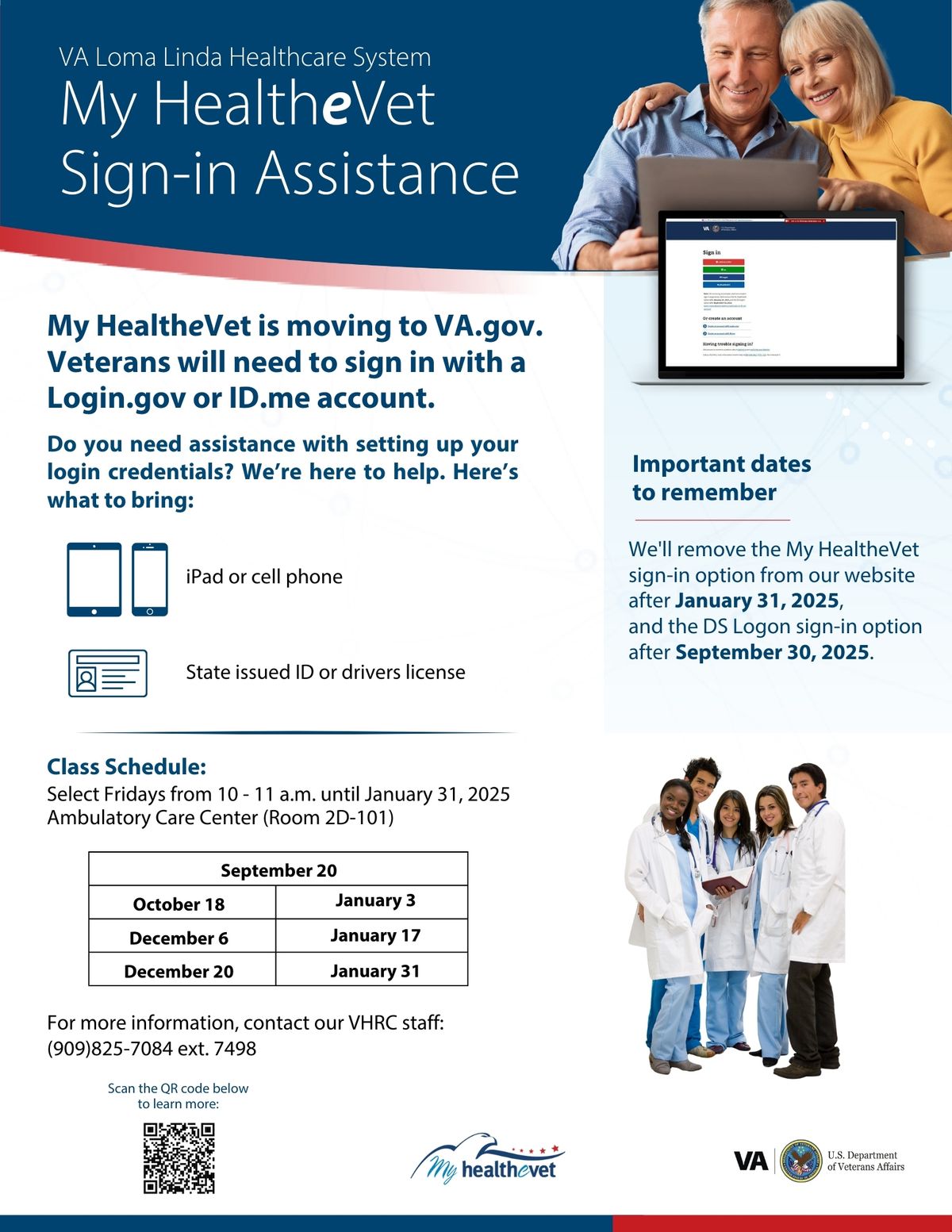 My HealtheVet Sign-in Assistance Class: Login.gov & ID.me