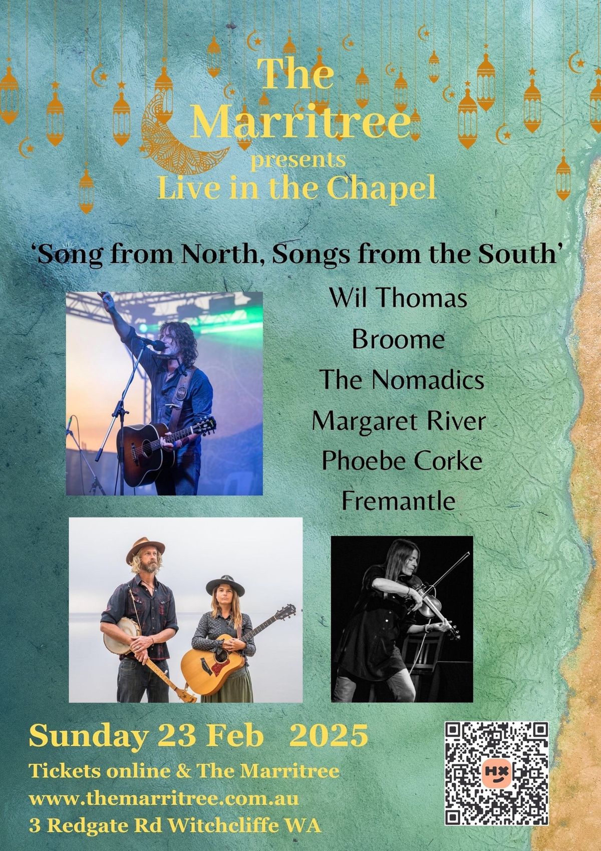 Live in the Chapel: Songs from the North, Songs from the South - Wil Thomas, Nomadics, Phoebe Corke