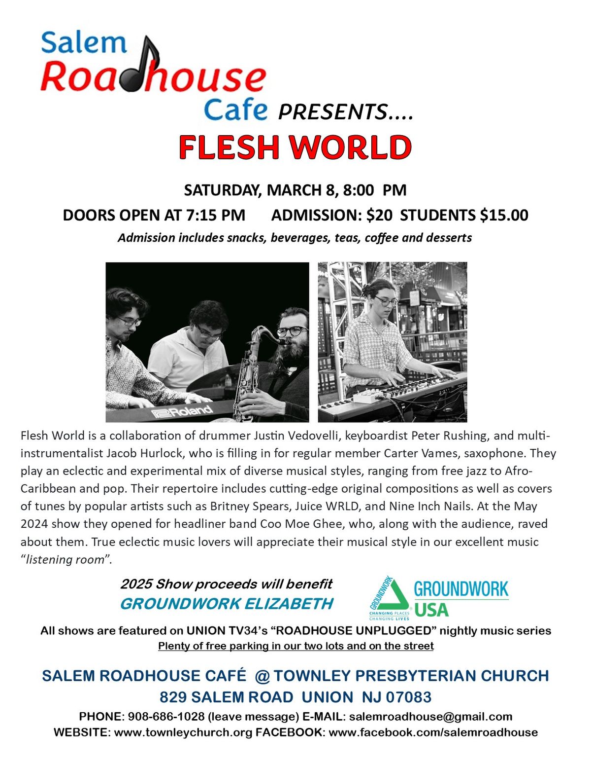 FLESH WORLD at SALEM ROADHOUSE cAFE