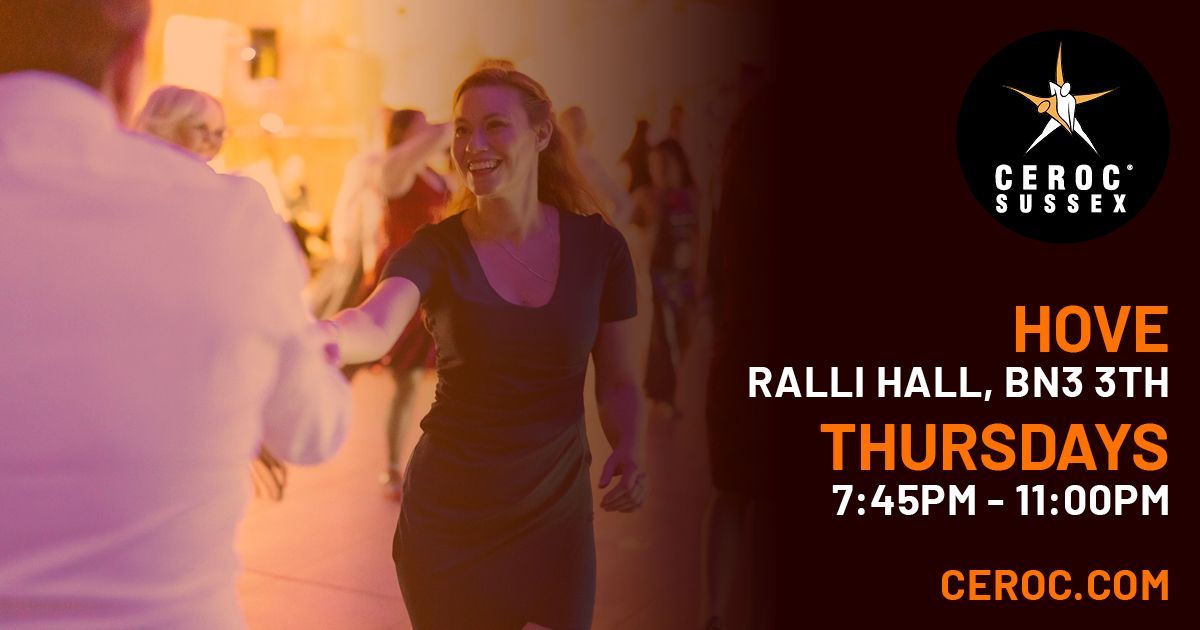 Ceroc Hove - Social Partner Dancing Lessons every Thursday  at Ralli Hall