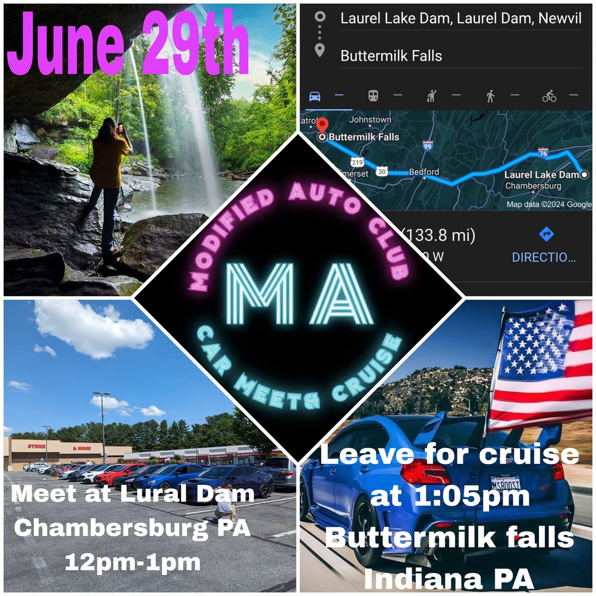 Modified Auto Club Meet & cruise to buttermilk falls PA